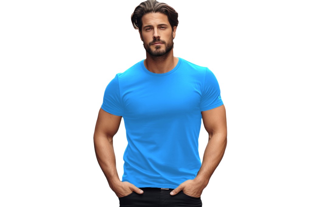 Men's Loose Sportstyle T-Shirt Short Sleeve Perfect Length Single
