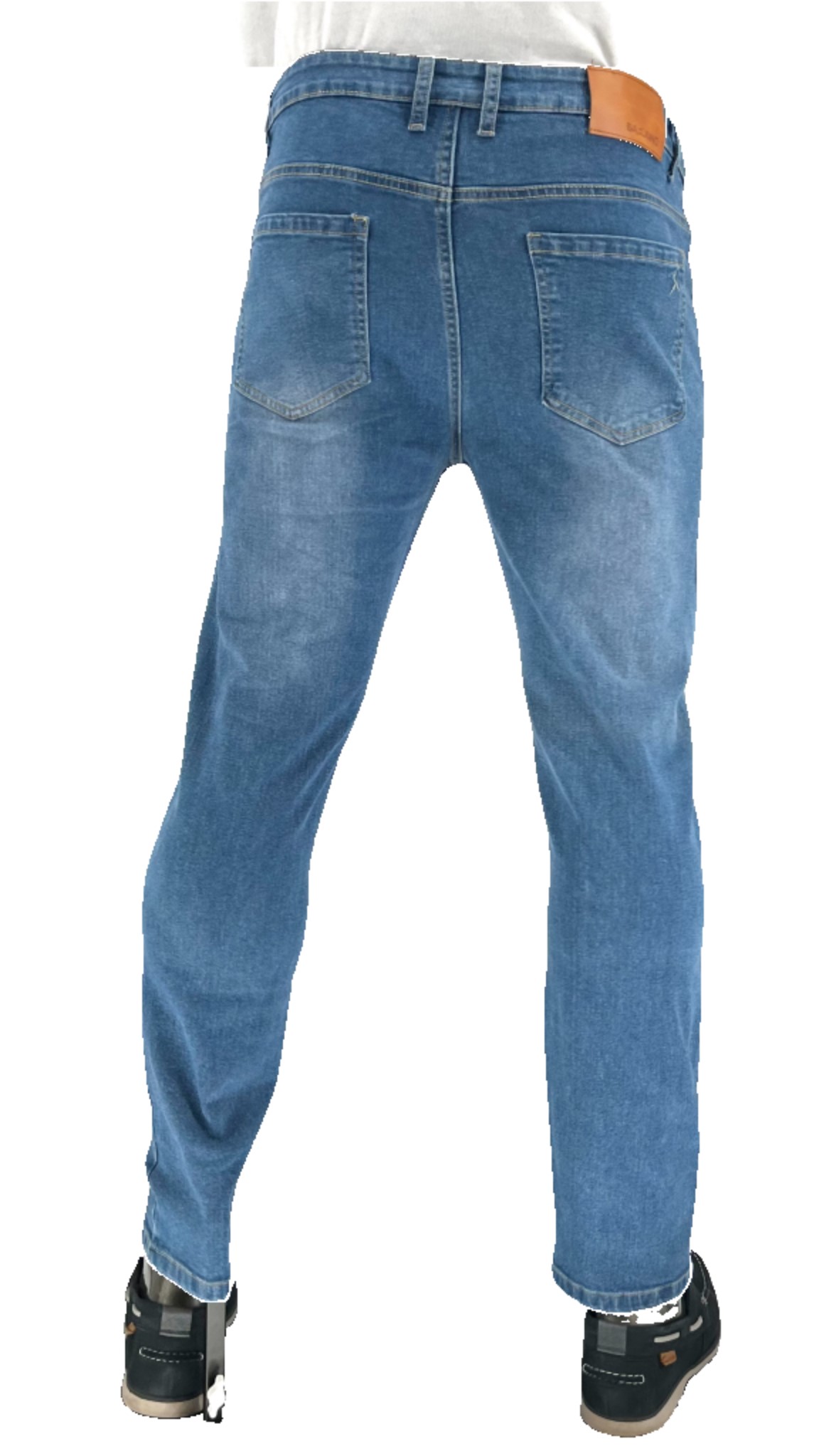 BAKANO Men's Slim Fit Stretch Denim Mid Rise Performance Jeans