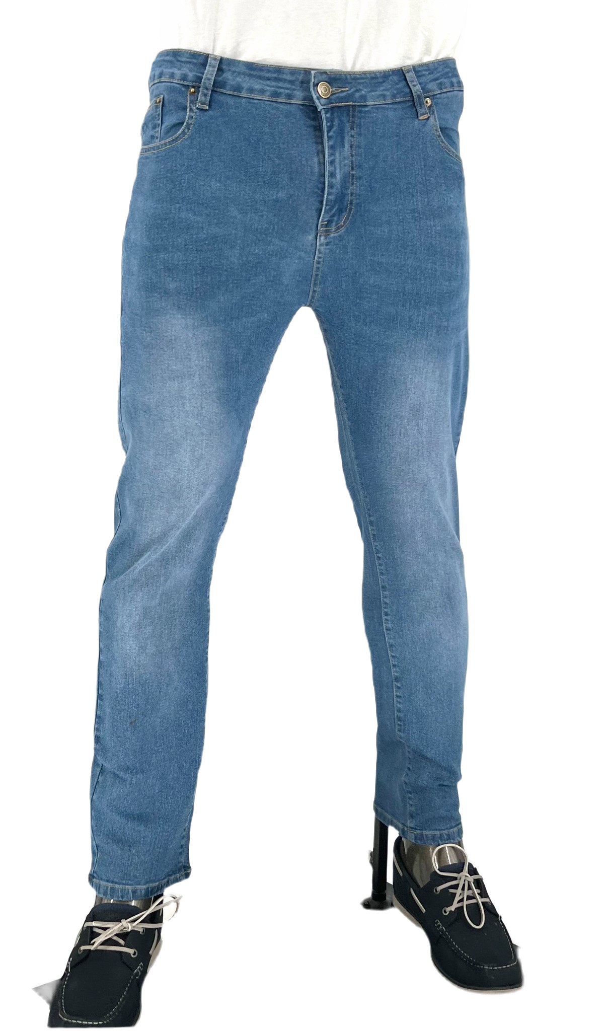 BAKANO Men's Slim Fit Stretch Denim Mid Rise Performance Jeans