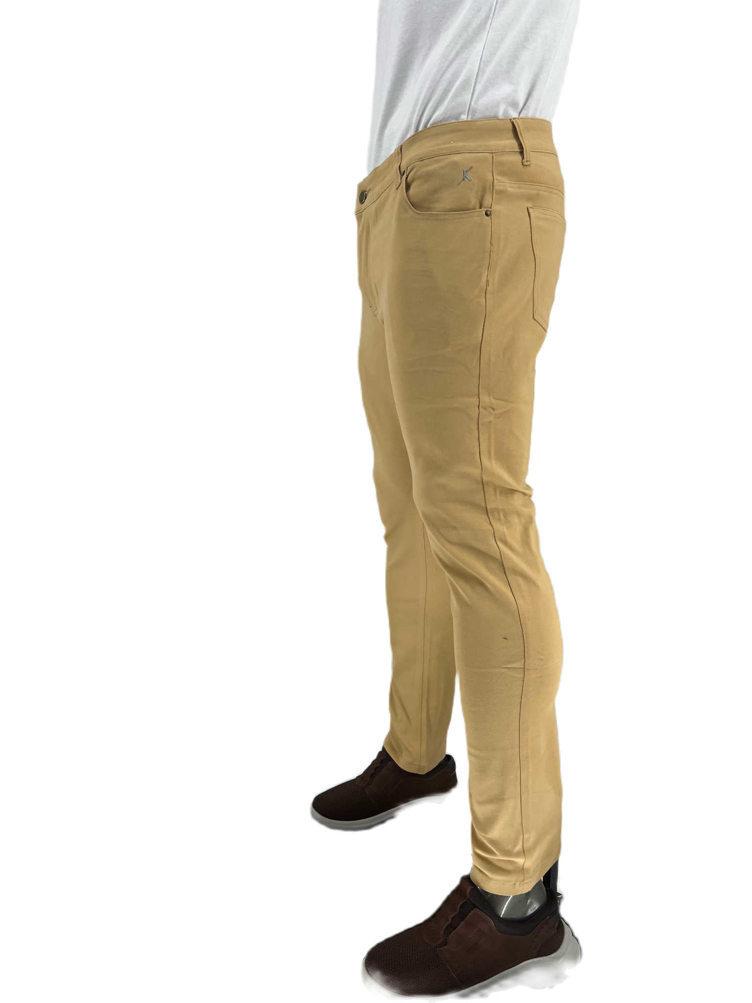 BAKANO Men's Slim Fit Stretch Wrinkle Resistant Mid Rise